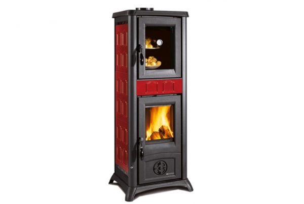 Печи-камины La Nordica Gemma Forno 5.0 Ceramica Elegance Bordeaux (бордовый) — изображение 2