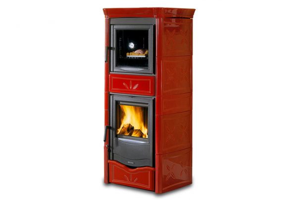 Печи-камины La Nordica Nicoletta Forno EVO Bordeaux (бордовый) — изображение 2
