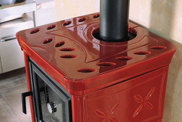 Печи-камины La Nordica Nicoletta Forno EVO Bordeaux (бордовый) — изображение 5