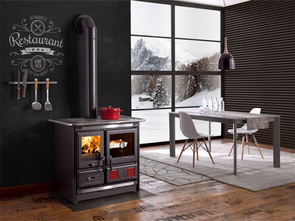 Печи-камины La Nordica Rosa L NE (черный) — изображение 3