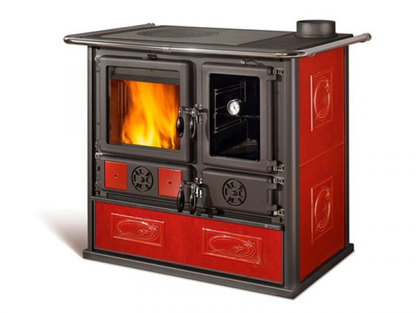 Печи-камины La Nordica Rosa Reverse 2.0 Ceramica Liberty Bordeaux (бордовый) — изображение 2
