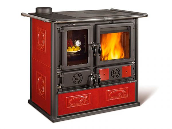 Печи-камины La Nordica Rosa Sx Reverse Ceramica Liberty Bordeaux (бордовый) — изображение 2