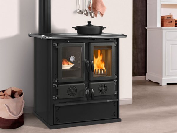 Печи-камины La Nordica ROSETTA SINISTRA STEEL ANTRACITE (черный) — изображение 3