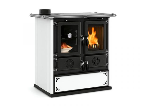 Печи-камины La Nordica ROSETTA SINISTRA STEEL BIANCO PUNTINATO (белый) — изображение 2