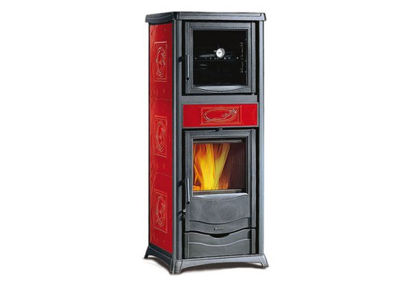Печи-камины La Nordica Rossella Plus Forno EVO Liberty BO (бордовый) — изображение 2