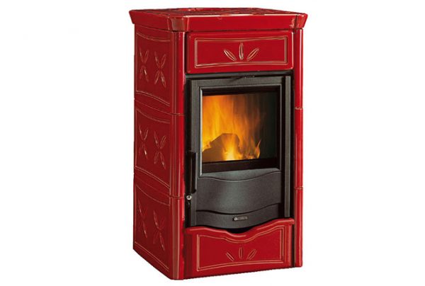 Печи-камины La Nordica TermoNicoletta EVO D.S.A. BO (бордовая) — изображение 2