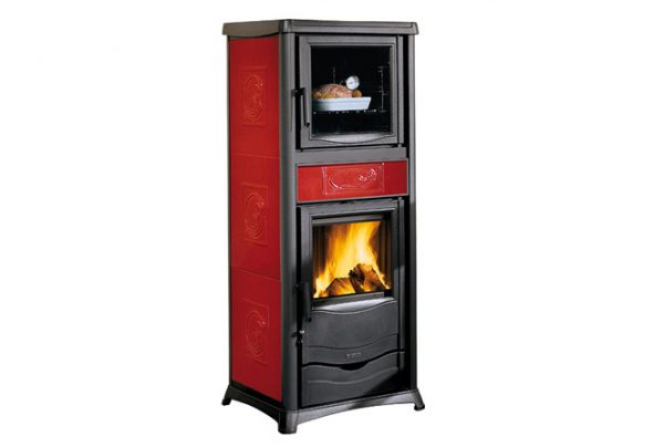 Печи-камины La Nordica TermoRossella Plus c/ Forno D.S.A. BORDEAUX (бордовый) — изображение 2