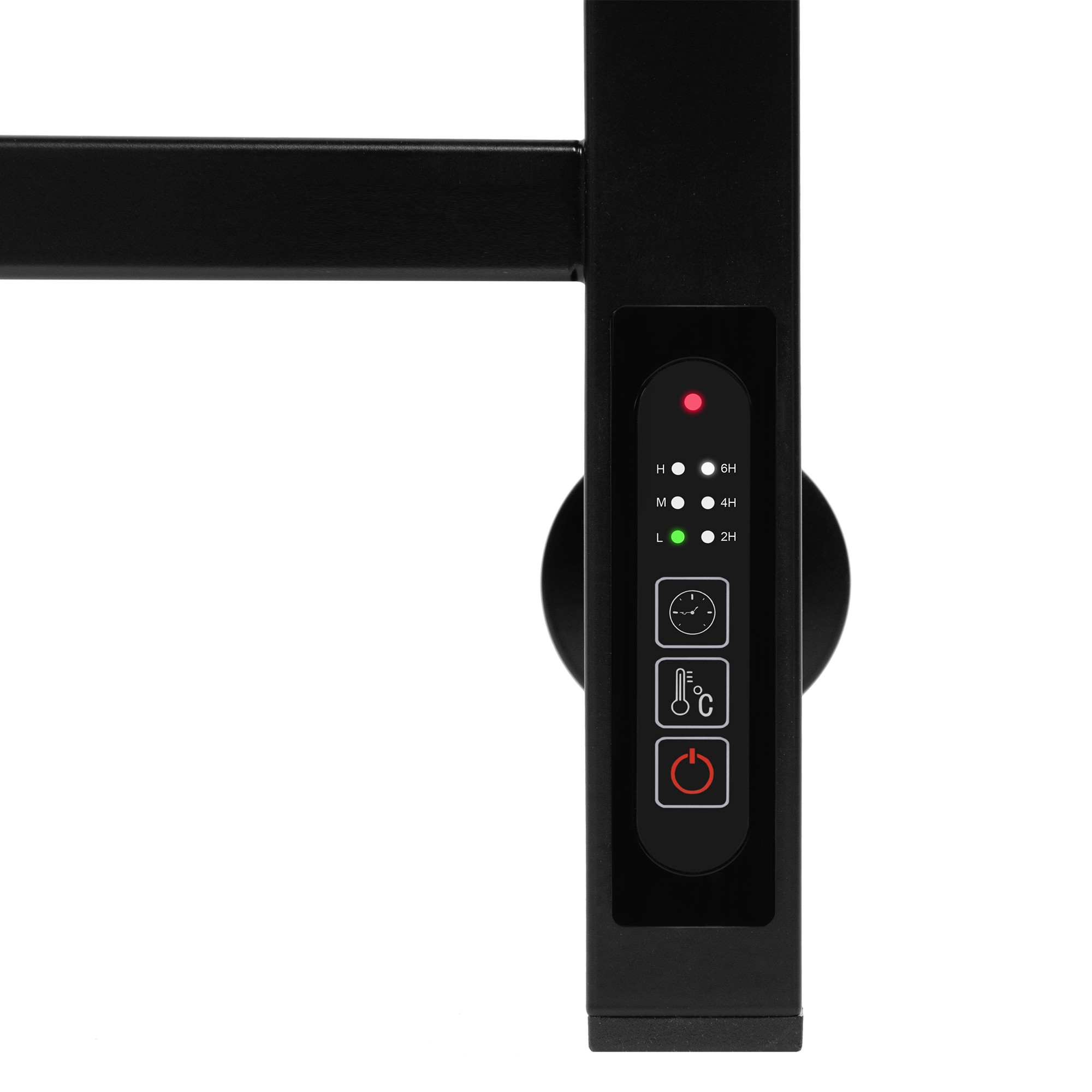 Полотенцесушитель Royal Thermo Axel П6 500х800 электро (встроен. диммер) черный — изображение 6