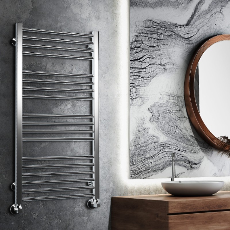 Полотенцесушитель Royal Thermo Stato П11 500х800 электро (встроен. диммер) стальной — изображение 3