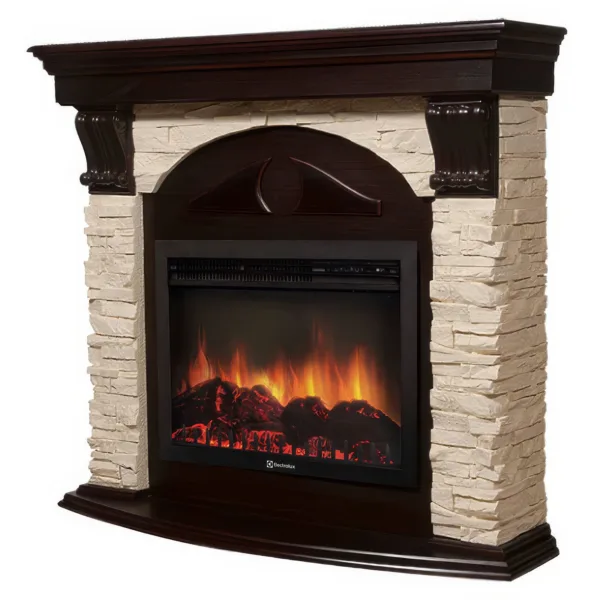 Портал Firelight Torre 30U (угловой) камень слоновая кость