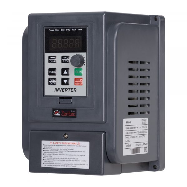 Преобразователь частоты Zentec FL751T1B (0,75кВт 1х220В) — изображение 3