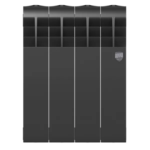 Радиатор биметаллический Royal Thermo BILINER B 350 Чёрный - 4 секц. — изображение 2