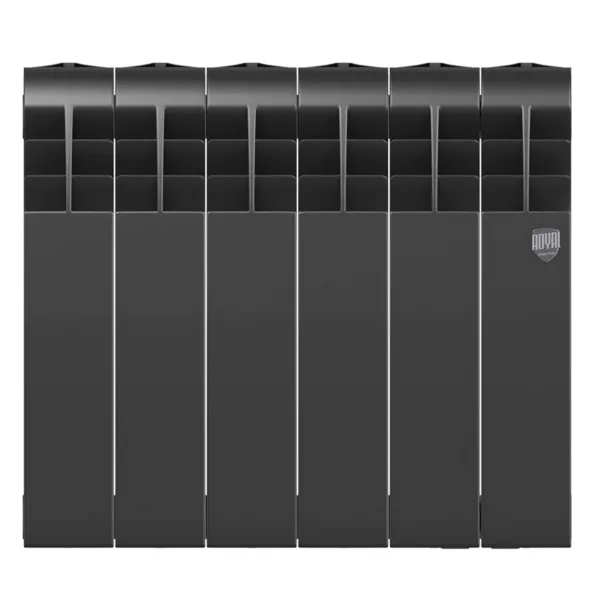 Радиатор биметаллический Royal Thermo BILINER B 350 Чёрный - 6 секц. — изображение 2