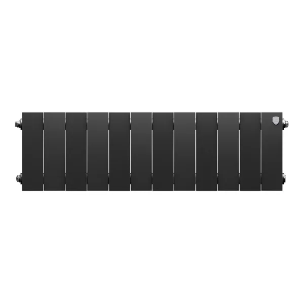 Радиатор биметаллический Royal Thermo PianoForte 200 Чёрный - 12 секц. — изображение 2