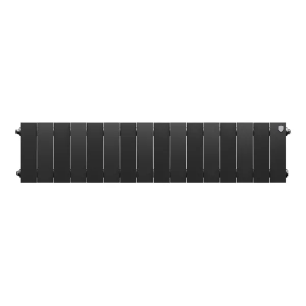 Радиатор биметаллический Royal Thermo PianoForte 200 Чёрный - 16 секц. — изображение 2