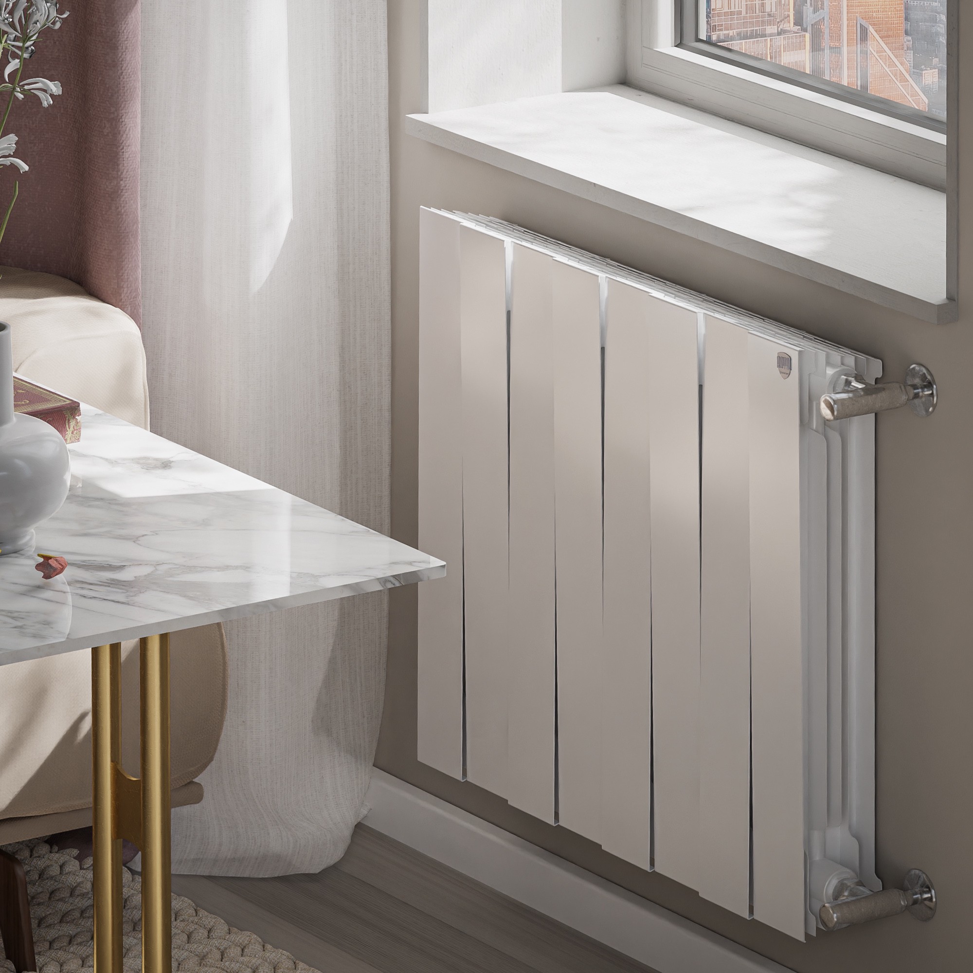 Радиатор биметаллический Royal Thermo PianoForte 500 Белый - 8 секц. — изображение 5