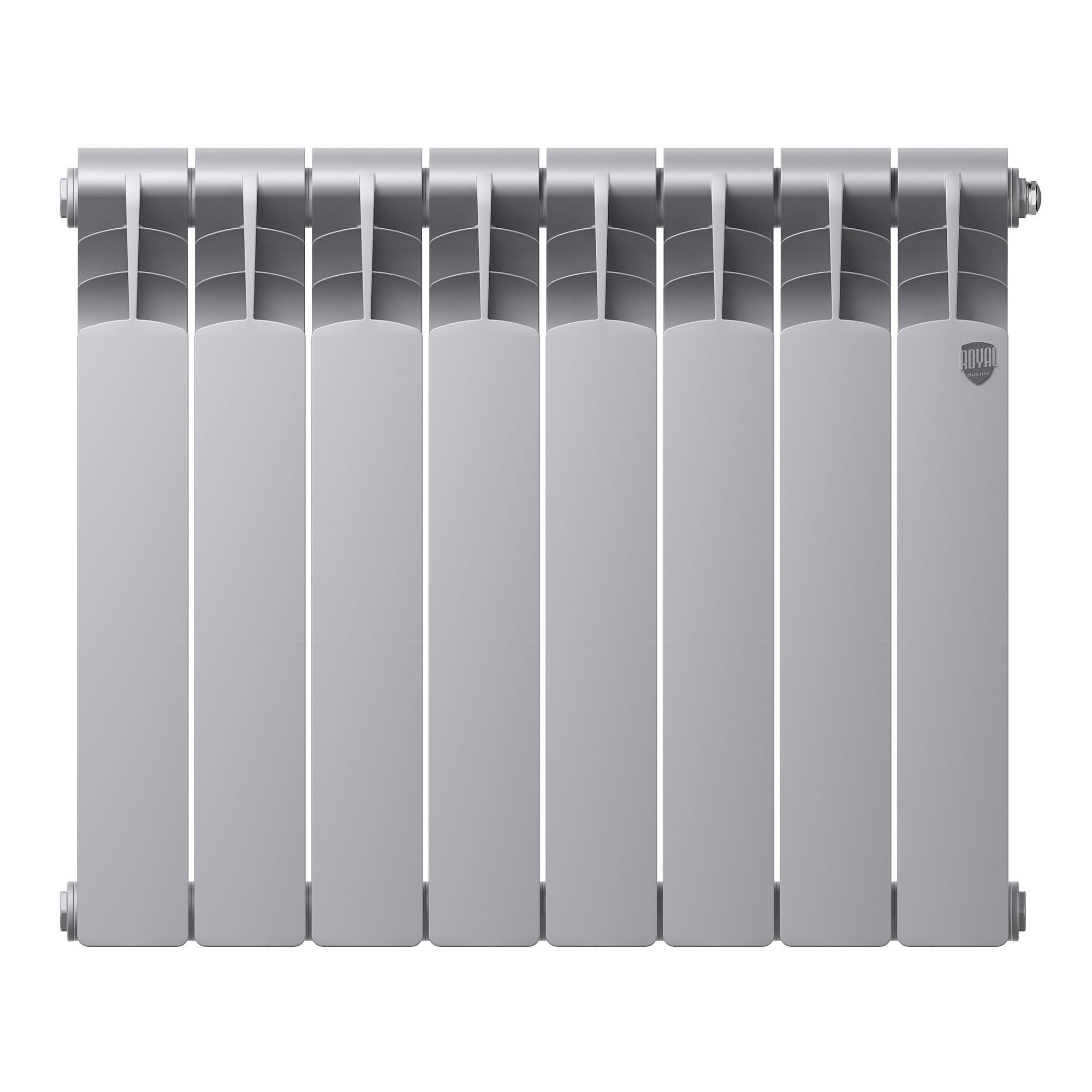 Радиатор Royal Thermo Revolution Bimetall 500 2.0/Silver Satin – 8 секц. — изображение 2