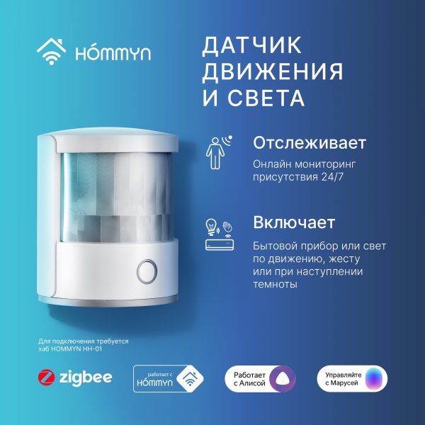 Сенсор движения и света HOMMYN MS-21-Z — изображение 5