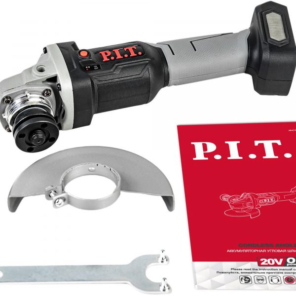 Шлифмашина PIT угловая аккум. PWS20H-125A SOLO бесщеточная (20В, 125мм, Li-Ion, 7000об/мин) — изображение 6