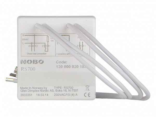 Системы управления NOBO RS 700 скрытый 10-амперный приемник — изображение 2