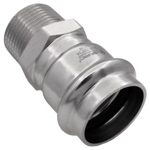 Соединитель VIEIR прямой нерж. сталь с нар.р. 22×3/4quot; VER-PRO (60/5)
