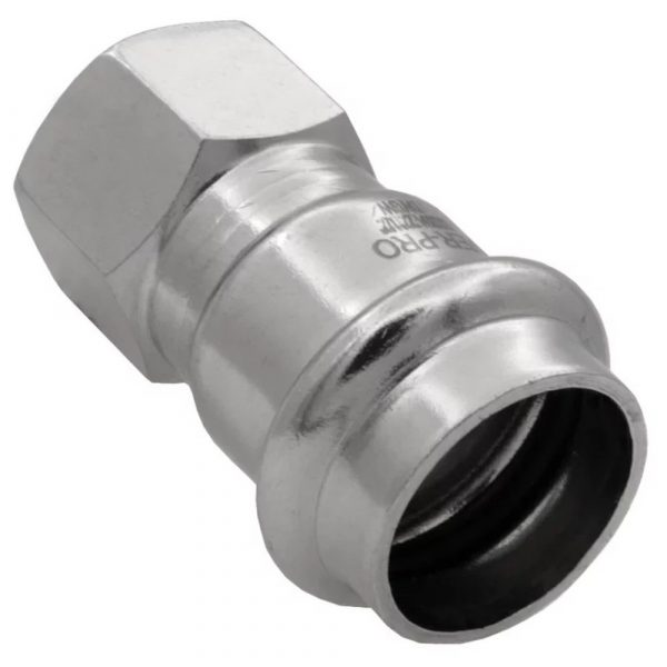 Соединитель VIEIR прямой нерж. сталь с вн.р. 22×3/4quot; VER-PRO (60/5)