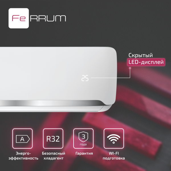 Сплит-система FeRRUM Force (on/off)   FIS07F2 / FOS07F2 — изображение 4