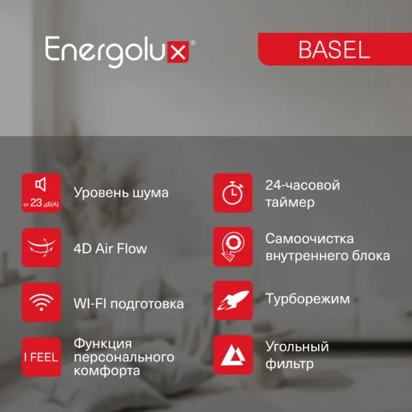Сплит-система On/Off Energolux BASEL SAS09B4-A/ SAU09B4-A — изображение 6