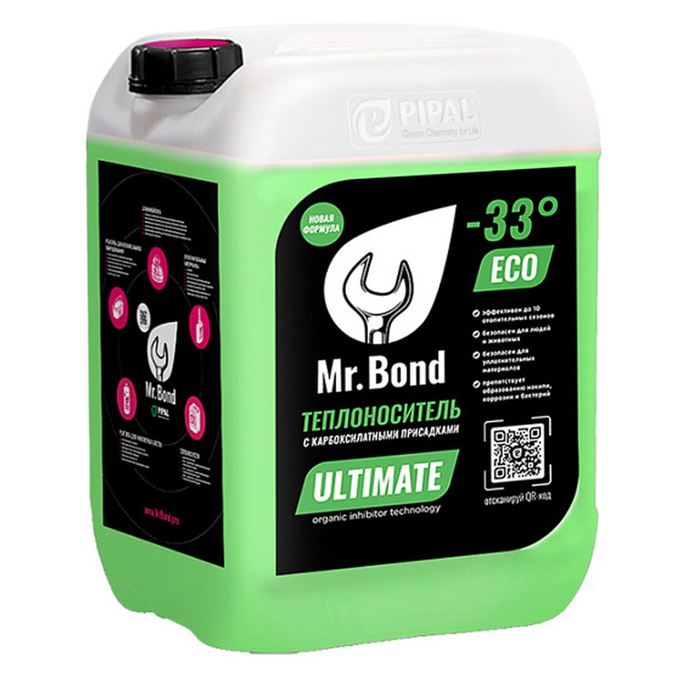 Теплоноситель Mr.Bond -33гр.С на основе пропиленгликоля ULTIMATE 33 ECO