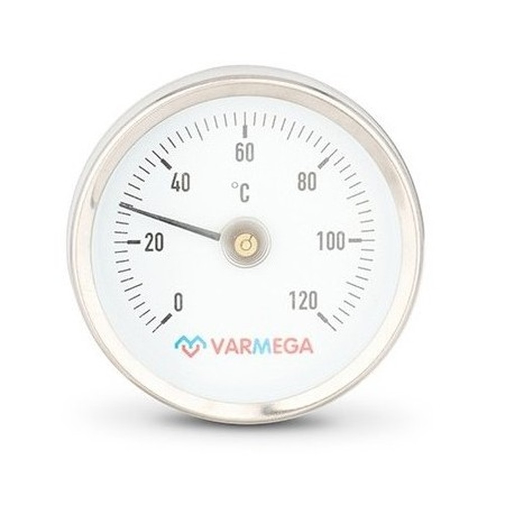 Термометр VARMEGA биметаллич. накладной 63 мм