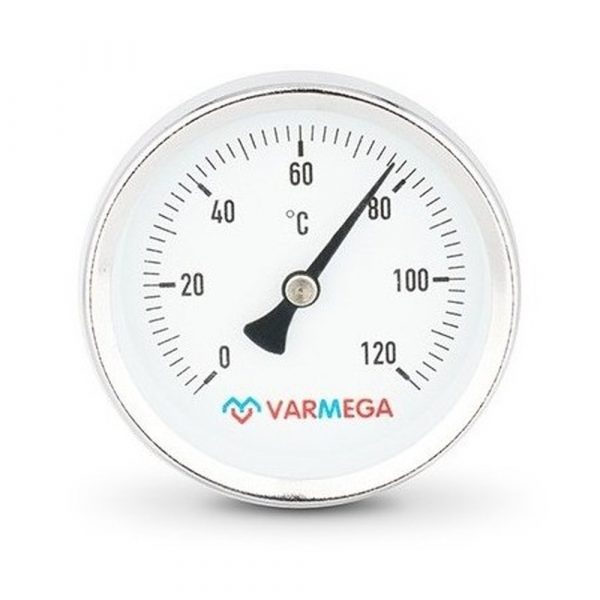 Термометр VARMEGA биметаллич. с погр. гильзой 63 мм