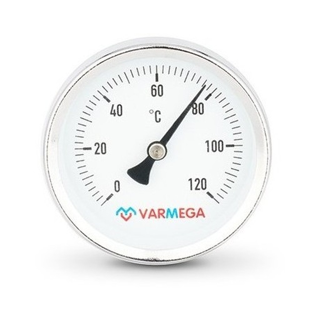 Термометр VARMEGA биметаллич. с погр. гильзой 63 мм