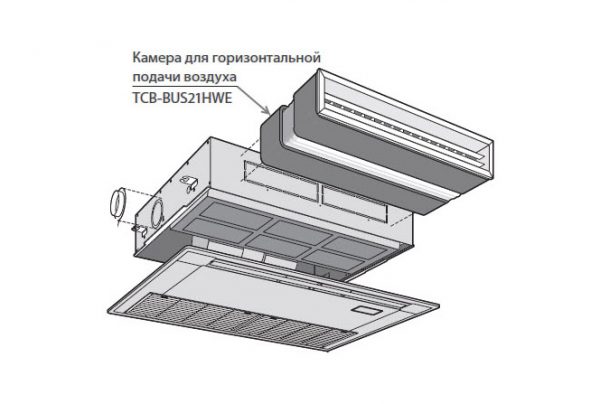 Toshiba Toshiba Камера для горизонтальной подачи воздуха (TCB-BUS21HWE) — изображение 2