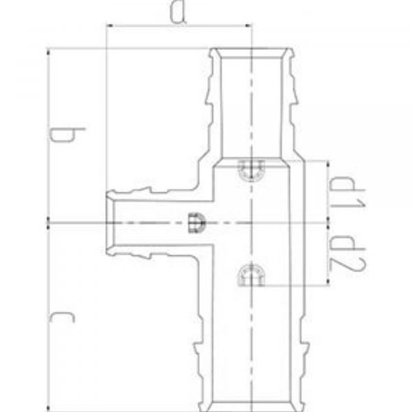 Тройник ONE PLUS переходной PPSU 32х20х32 (40/10) — изображение 2