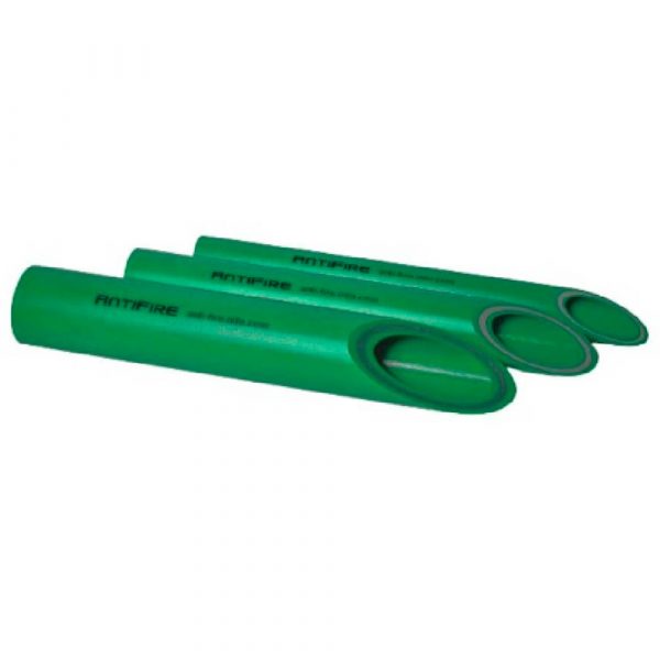 Труба PP-R AntiFire FR FireResistant SDR9 D75 L4м Green