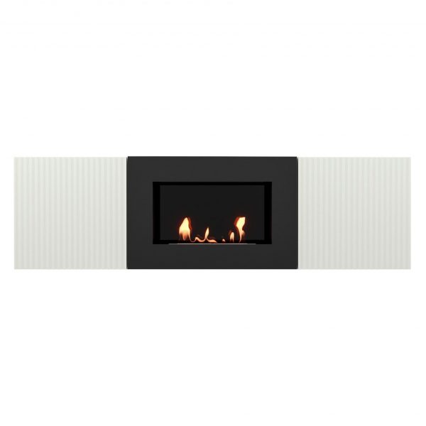 Тумба с биокамином Firelight BFP/P-1400L белая — изображение 2