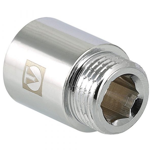 Удлинитель хромированный Valtec 1/2quot;x80мм ВР-НР VTr.198.C.0480