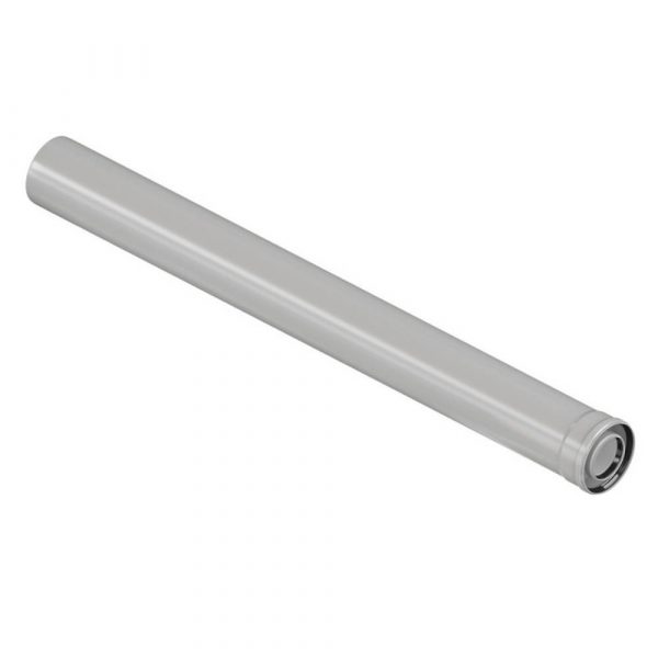 Удлинитель коаксиального дымохода раструбн. Royal Thermo 80/125