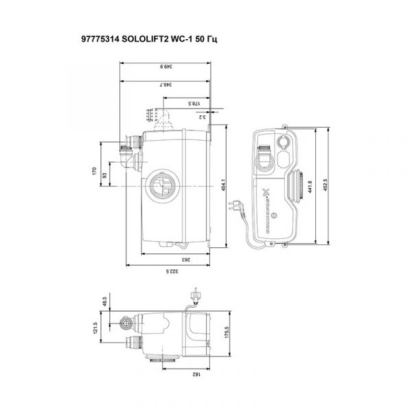 Установка канализационная Grundfos SOLOLIFT 2 WC-1 — изображение 4