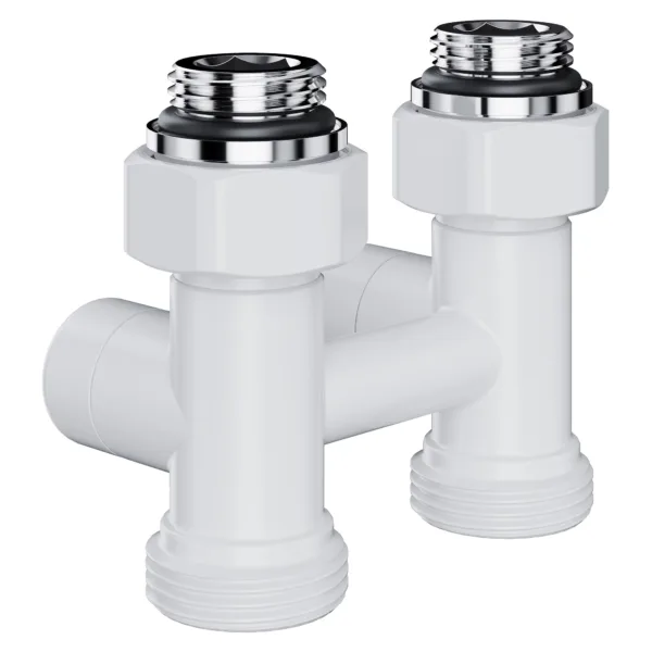 Узел нижнего подключения Royal Thermo Design прямой 1/2quot;х3/4quot; EK (белый) — изображение 2