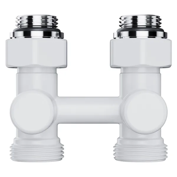 Узел нижнего подключения Royal Thermo Design прямой 1/2quot;х3/4quot; EK (белый) — изображение 3