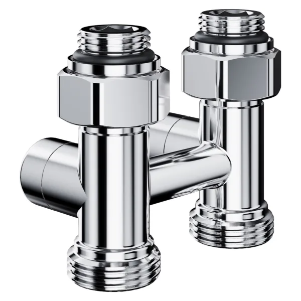 Узел нижнего подключения Royal Thermo Design прямой 1/2quot;х3/4quot;EK (хром) — изображение 2