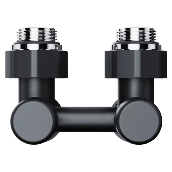 Узел нижнего подключения Royal Thermo Design угловой 1/2quot;х3/4quot; EK (черный) — изображение 3