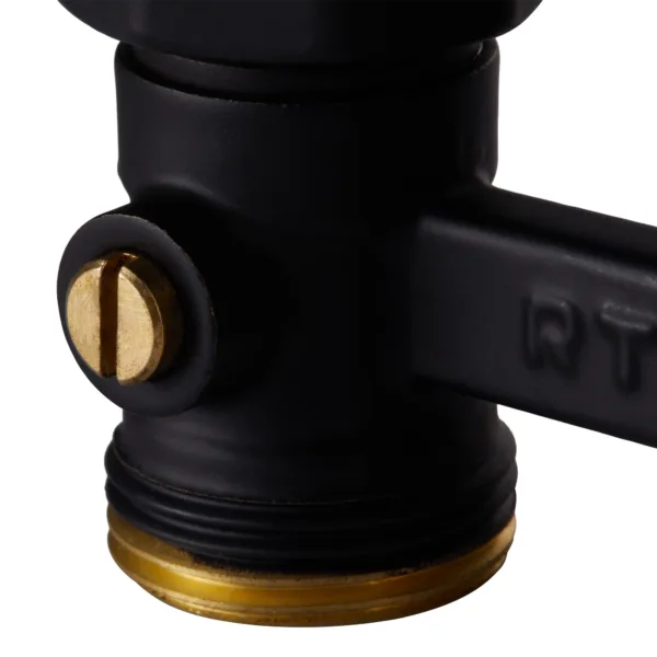 Узел нижнего подключения Royal Thermo прямой 1/2quot;х3/4quot; EK (черный) — изображение 5