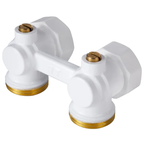 Узел нижнего подключения Royal Thermo угловой 1/2quot;х3/4quot; EK (белый) — изображение 6
