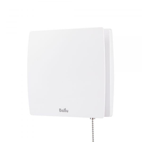 Вентилятор вытяжной Ballu BAF-SL 100 VP с обратным клапаном и тяговым выключателем — изображение 2