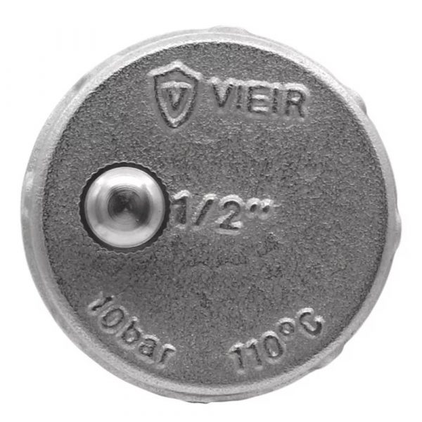 Воздухоотводчик VIEIR прямой 1/2quot; никель PF500 (100/1) — изображение 2